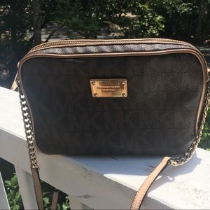 Michael Kors logo crossbody bag